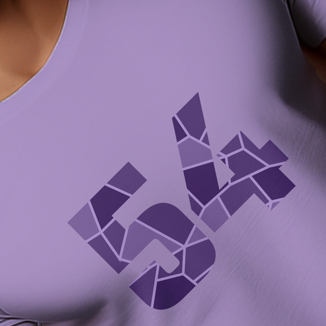 54 Number Unisex T-Shirt (Iris Lavender)