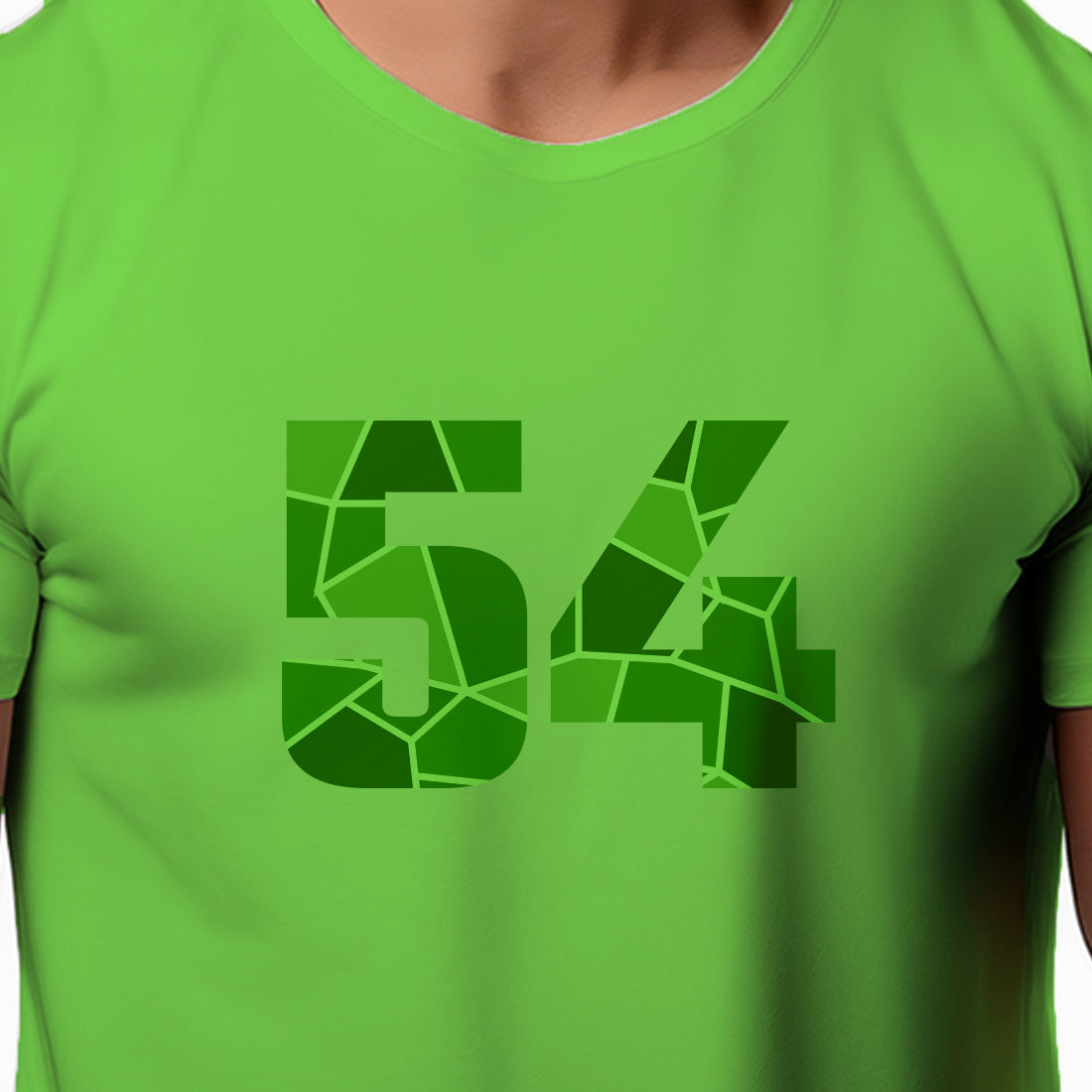 54 Number Unisex T-Shirt (Liril Green)