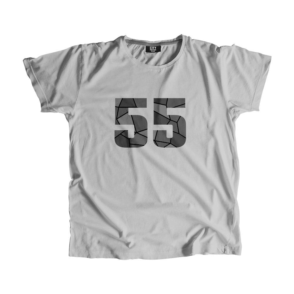55 Number Unisex T-Shirt (Melange Grey)