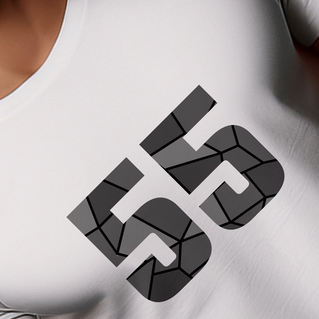 55 Number Unisex T-Shirt (White)