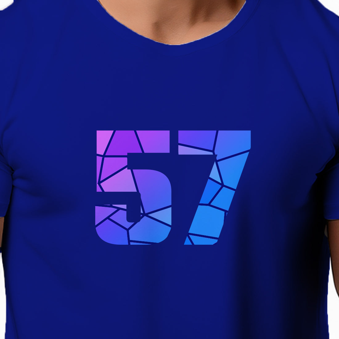 57 Number Unisex T-Shirt (Royal Blue)