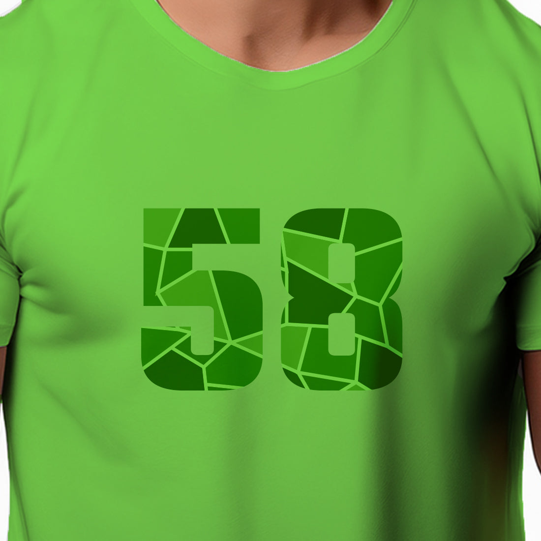 58 Number Unisex T-Shirt (Liril Green)
