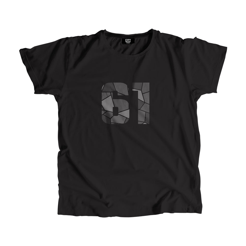 61 Number Unisex T-Shirt (Black)