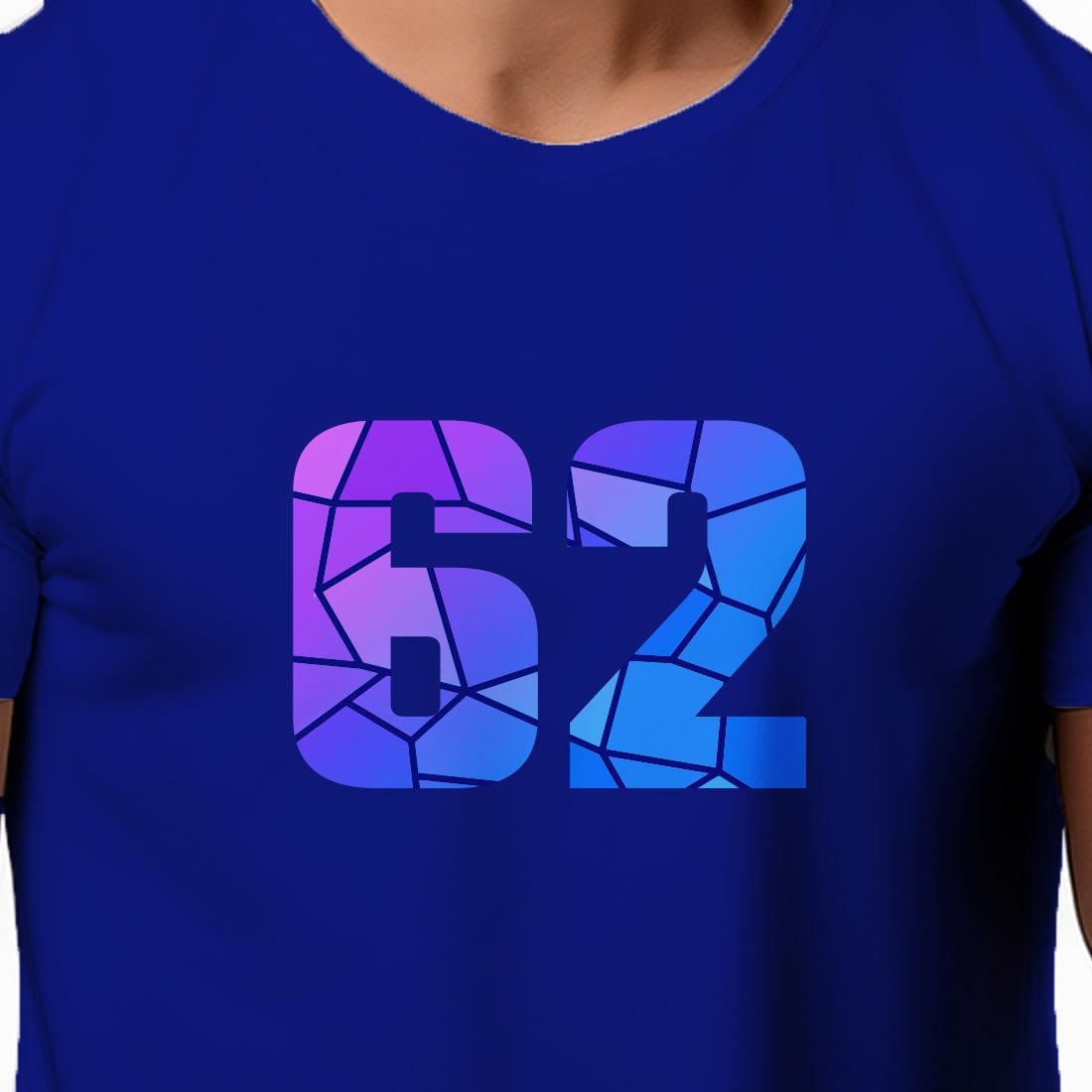 62 Number Unisex T-Shirt (Royal Blue)
