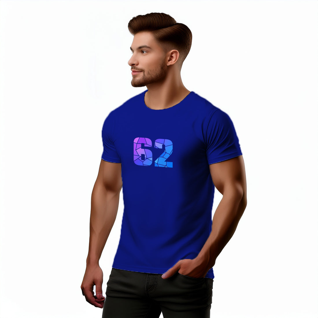 62 Number Unisex T-Shirt (Royal Blue)