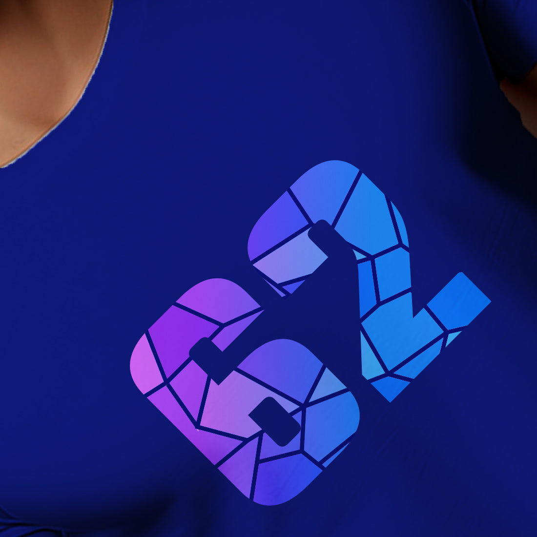 62 Number Unisex T-Shirt (Royal Blue)