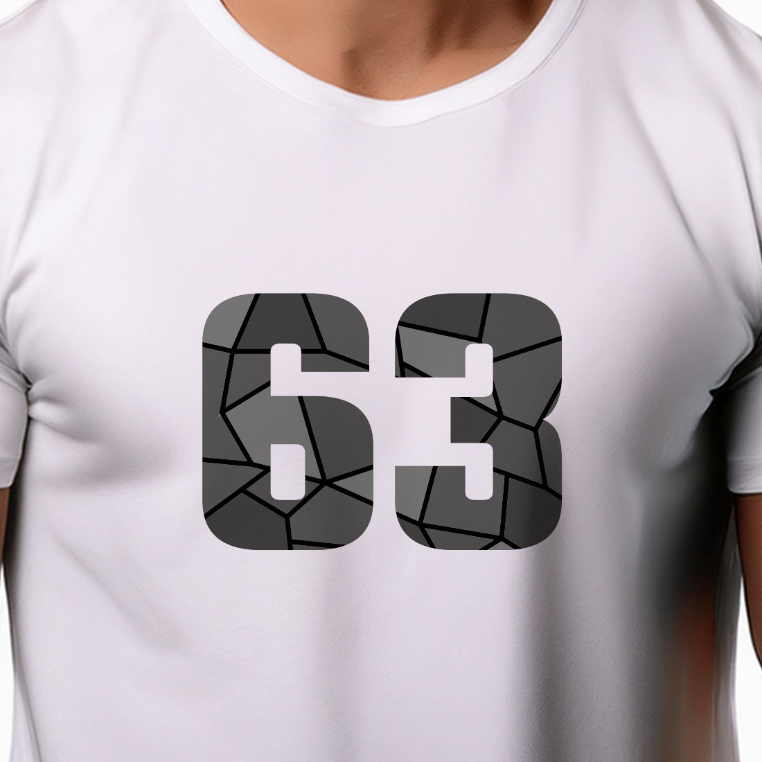 63 Number Unisex T-Shirt (White)