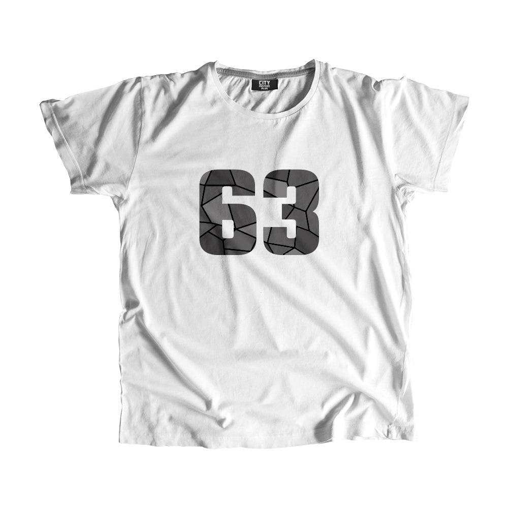 63 Number Unisex T-Shirt (White)