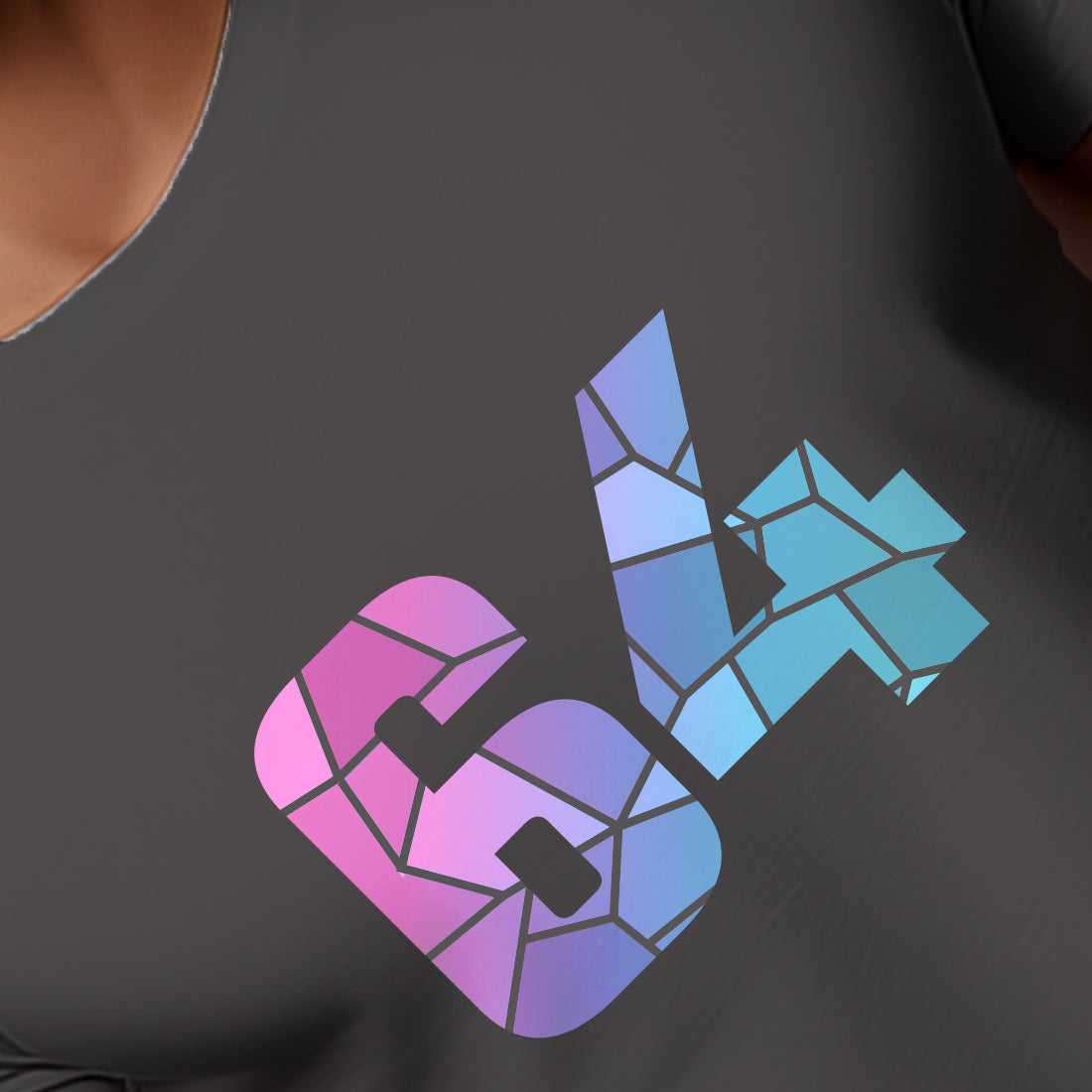 64 Number Unisex T-Shirt (Charcoal Grey)
