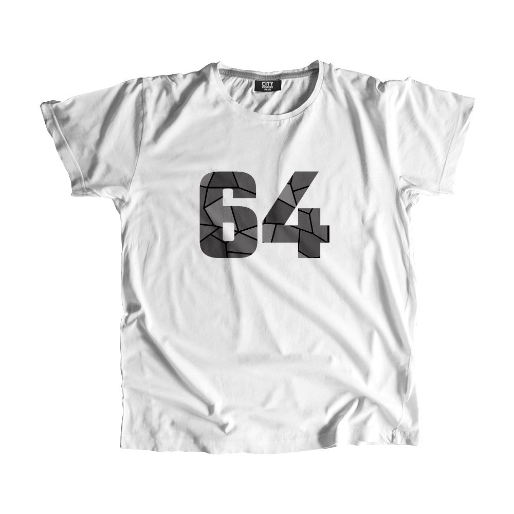 64 Number Unisex T-Shirt (White)