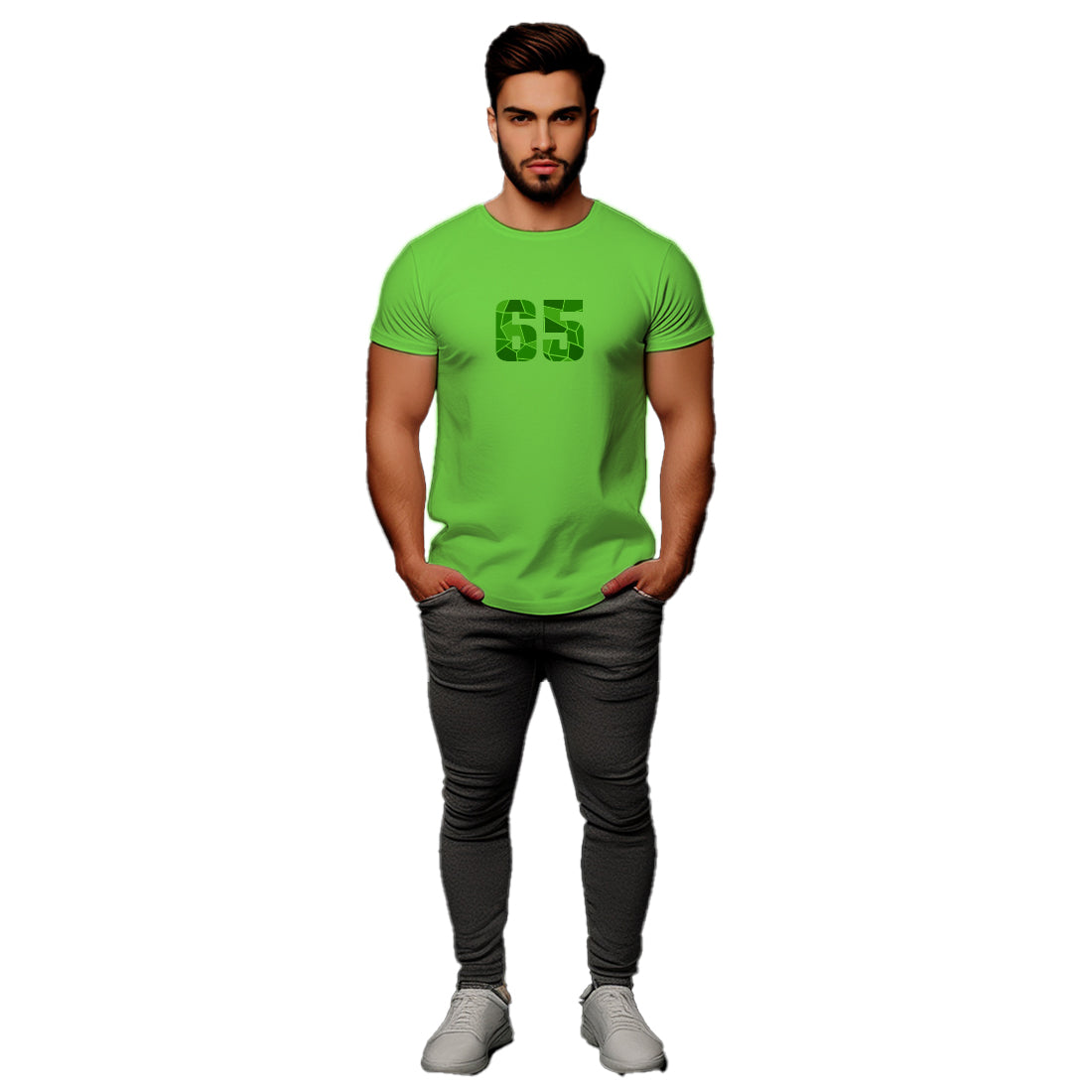 65 Number Unisex T-Shirt (Liril Green)