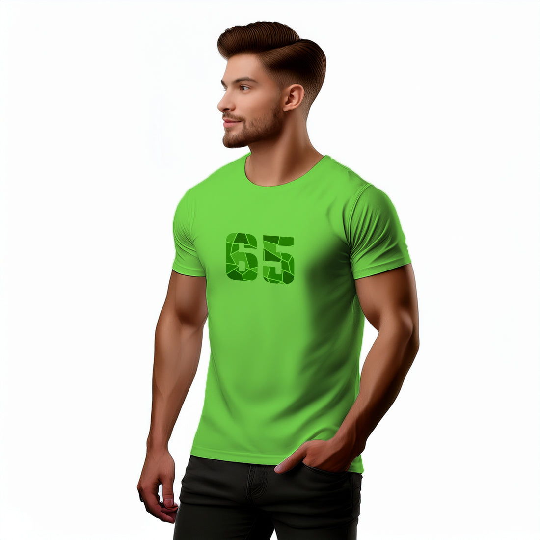 65 Number Unisex T-Shirt (Liril Green)