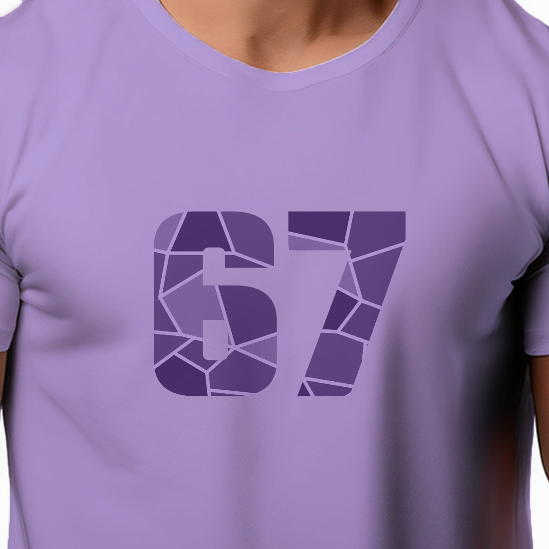 67 Number Unisex T-Shirt (Iris Lavender)