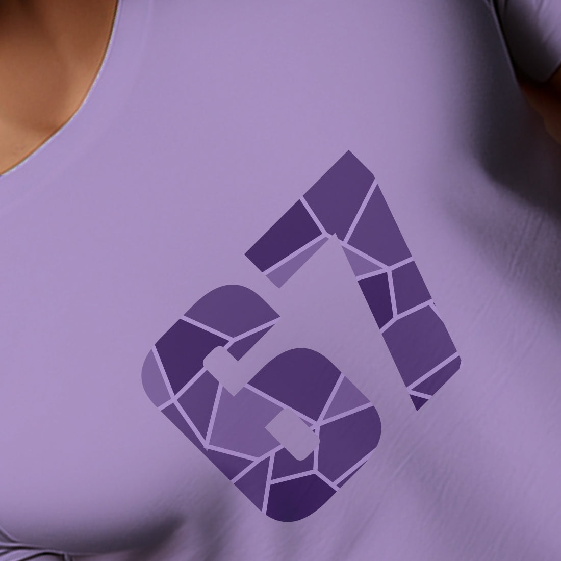 67 Number Unisex T-Shirt (Iris Lavender)