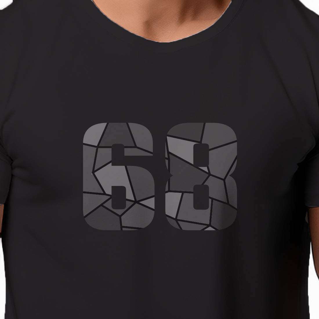 68 Number Unisex T-Shirt (Black)