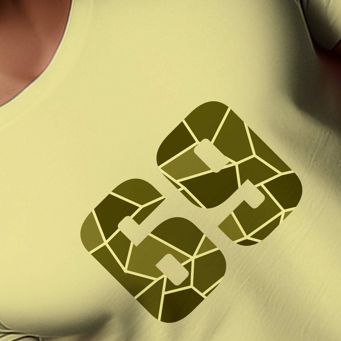 69 Number Unisex T-Shirt (Butter Yellow)