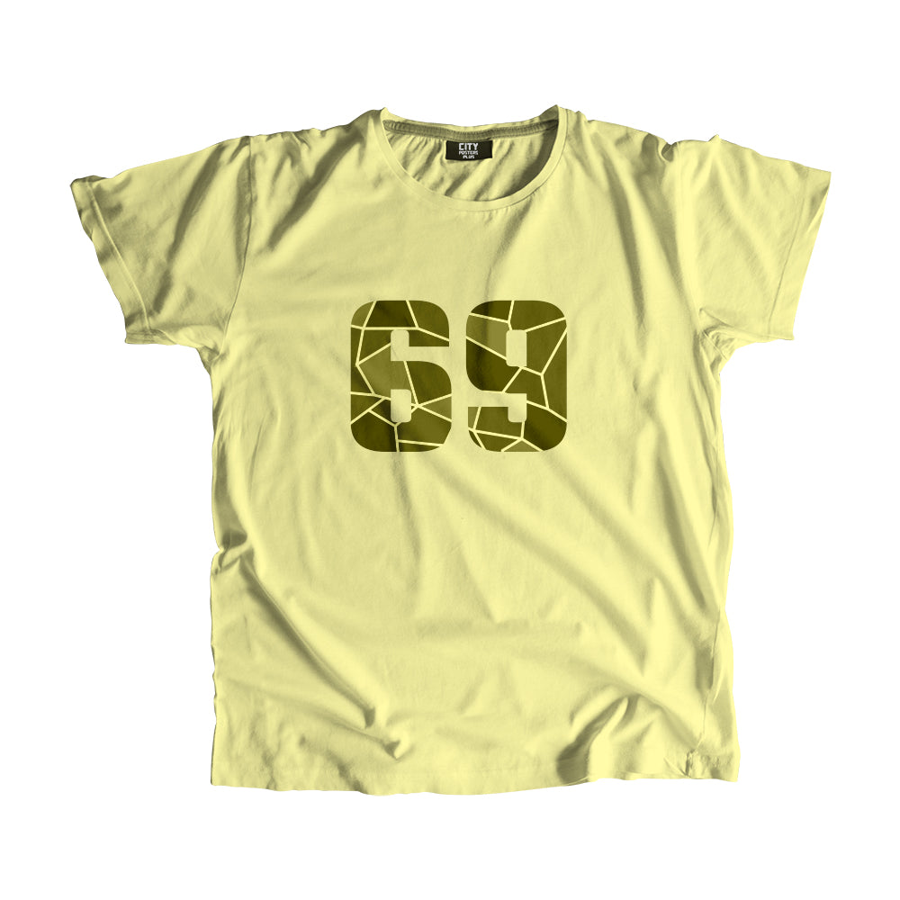 69 Number Unisex T-Shirt (Butter Yellow)