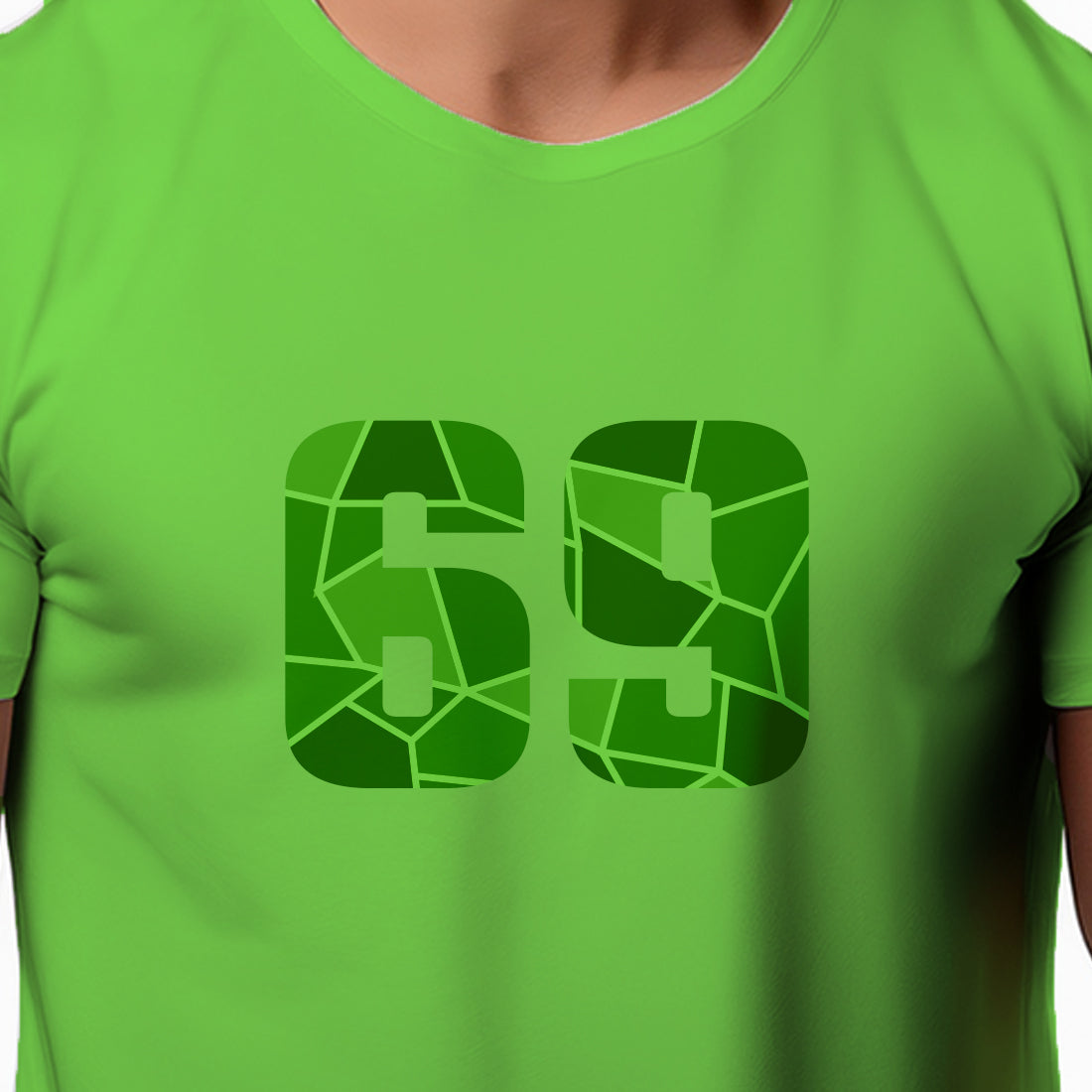 69 Number Unisex T-Shirt (Liril Green)