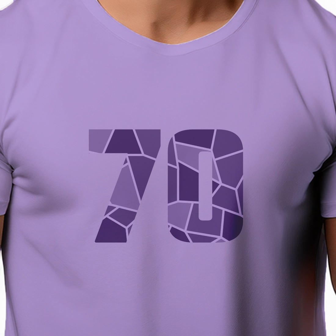 70 Number Unisex T-Shirt (Iris Lavender)