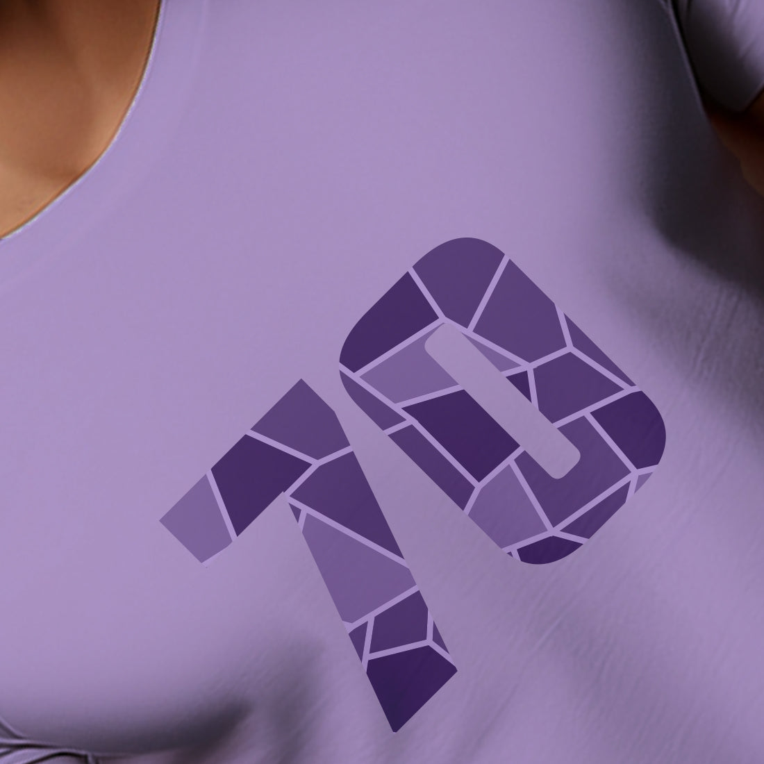 70 Number Unisex T-Shirt (Iris Lavender)