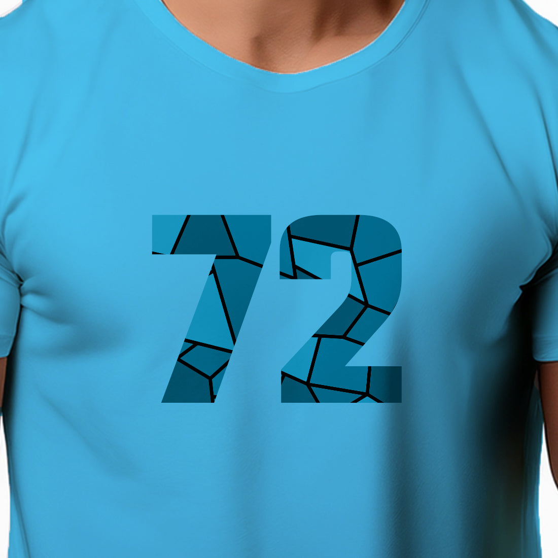 72 Number Unisex T-Shirt (Sky Blue)