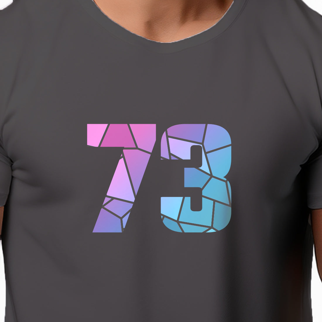 73 Number Unisex T-Shirt (Charcoal Grey)