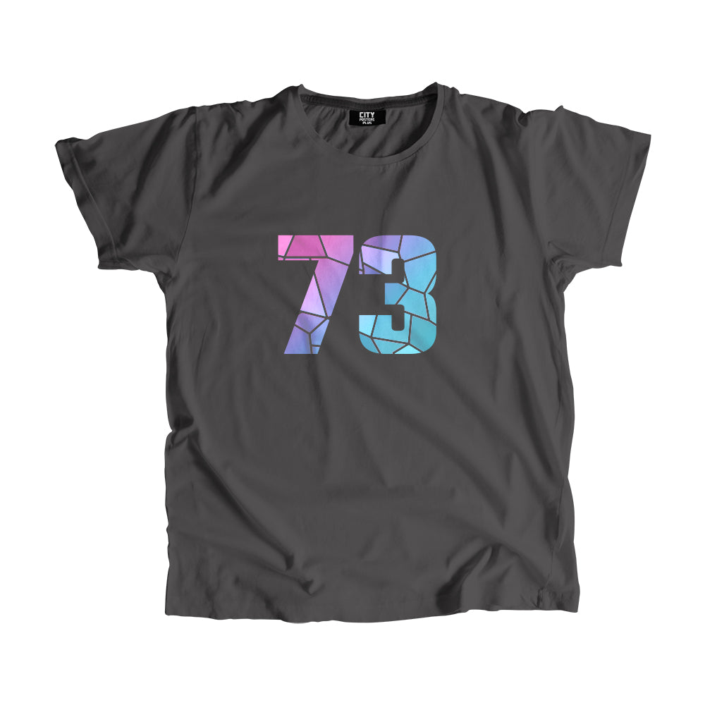 73 Number Unisex T-Shirt (Charcoal Grey)