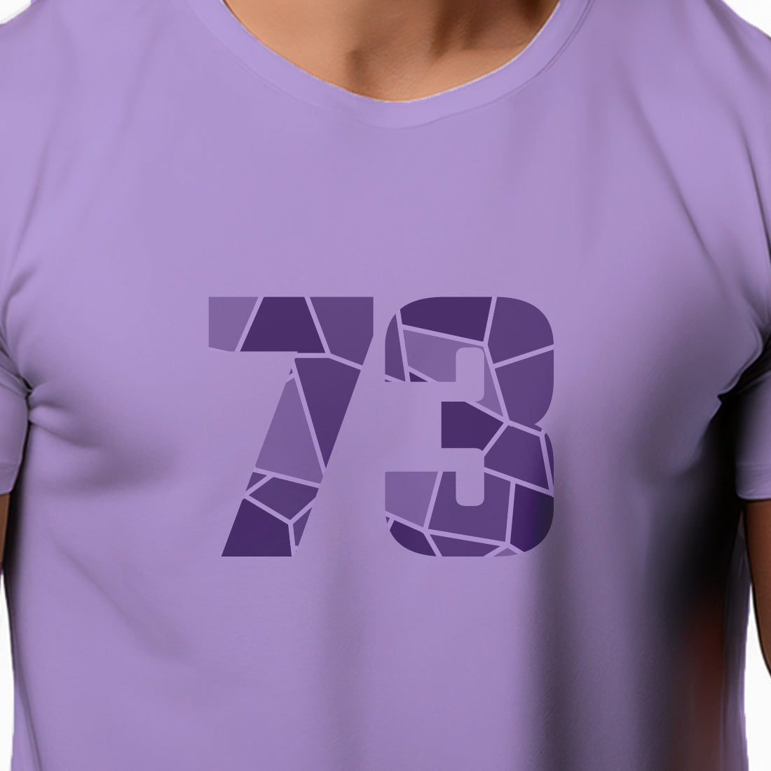 73 Number Unisex T-Shirt (Iris Lavender)
