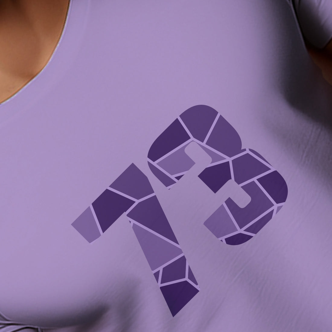 73 Number Unisex T-Shirt (Iris Lavender)
