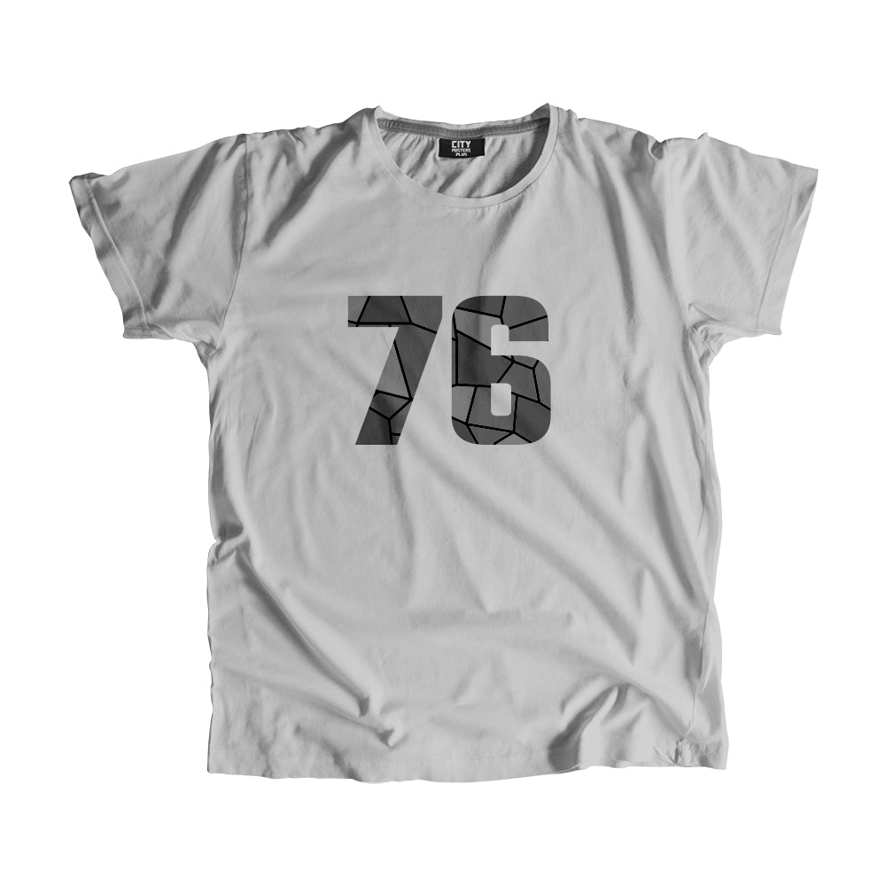 76 Number Unisex T-Shirt (Melange Grey)