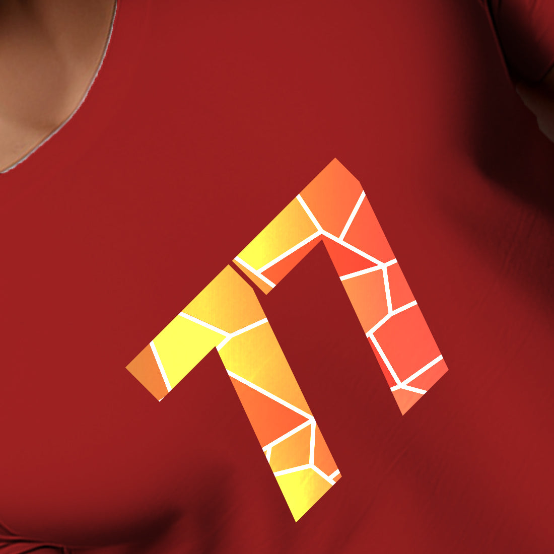 77 Number Unisex T-Shirt (Red)