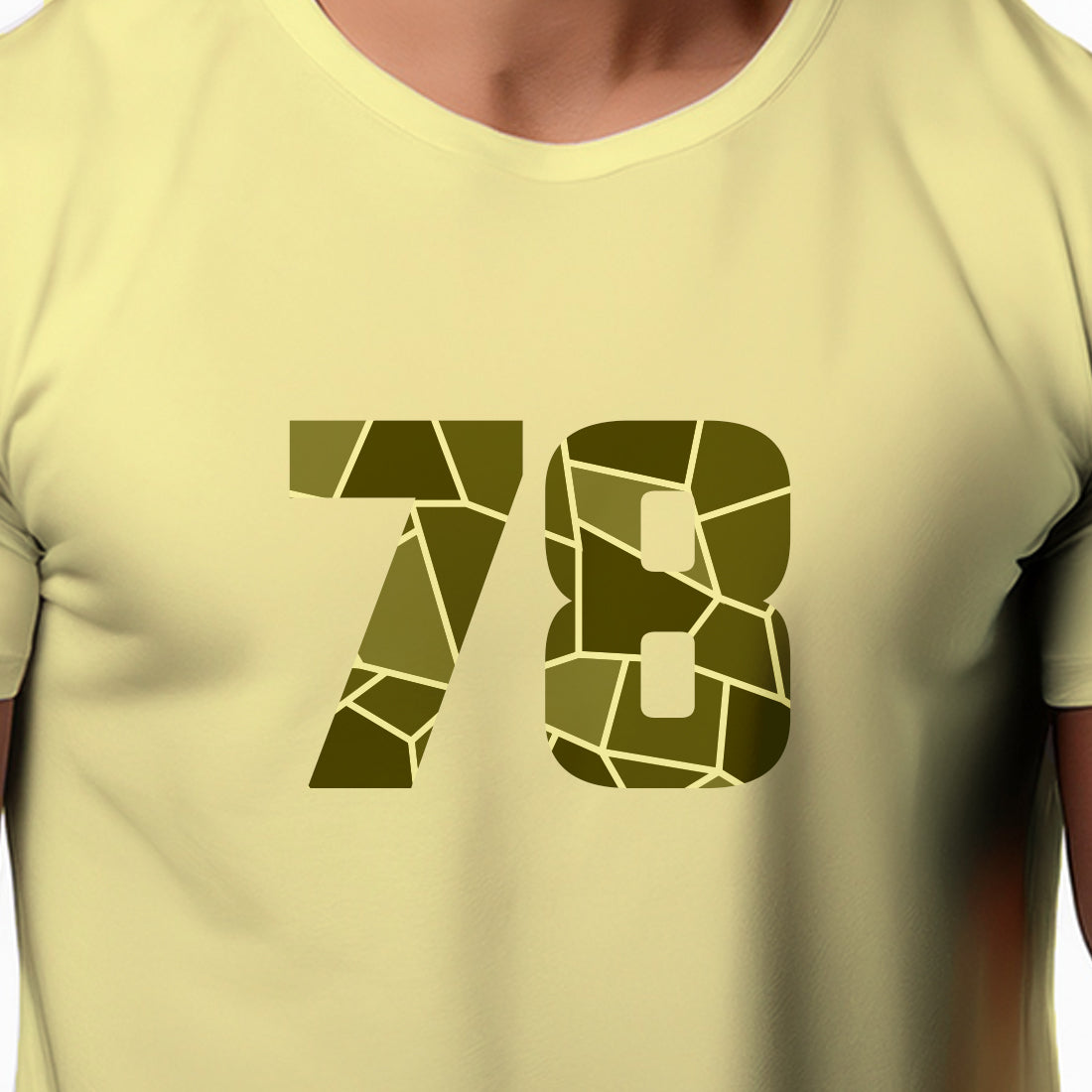 78 Number Unisex T-Shirt (Butter Yellow)