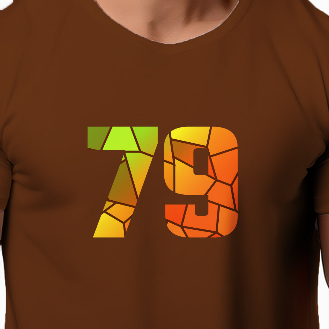 79 Number Unisex T-Shirt (Brown)