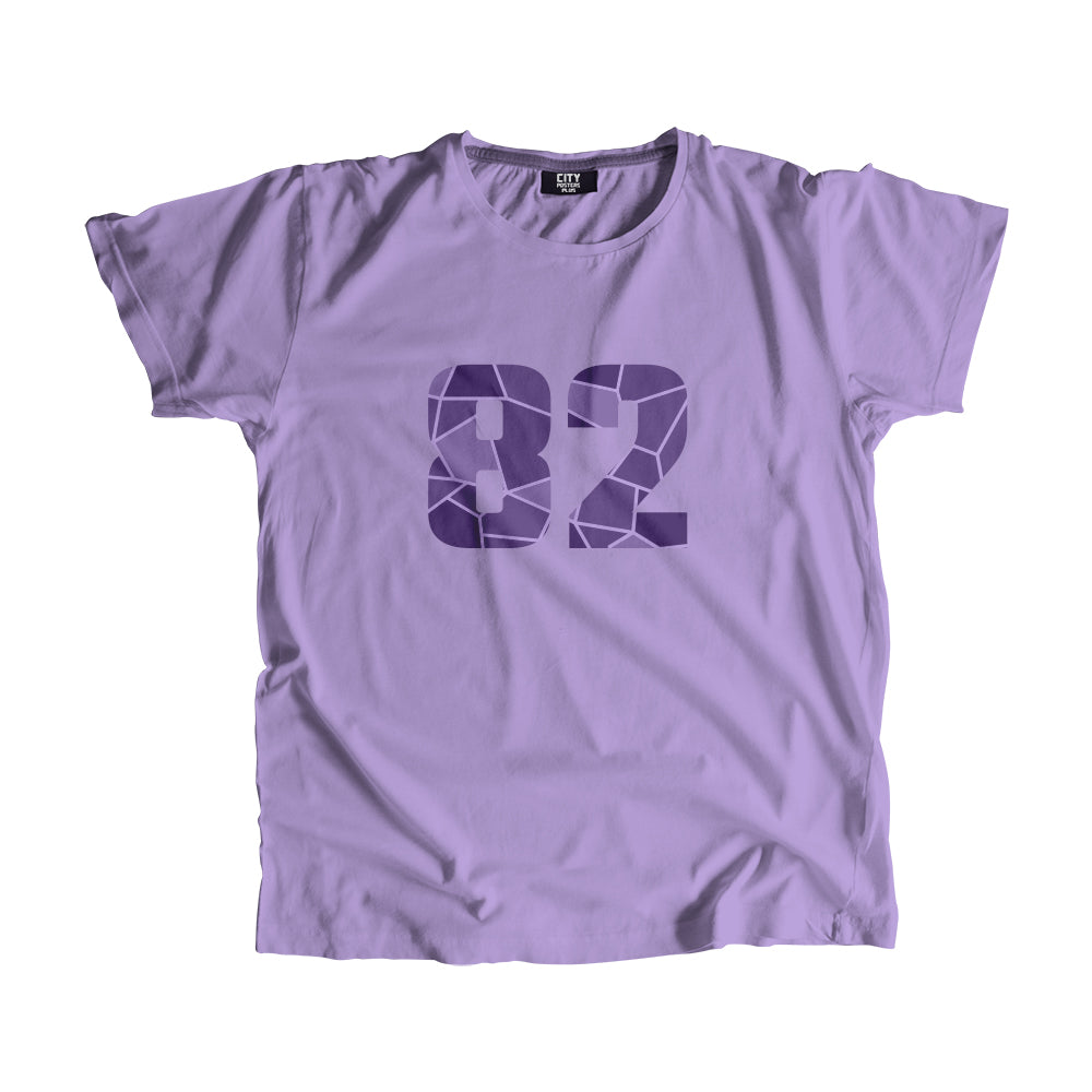 82 Number Unisex T-Shirt (Iris Lavender)
