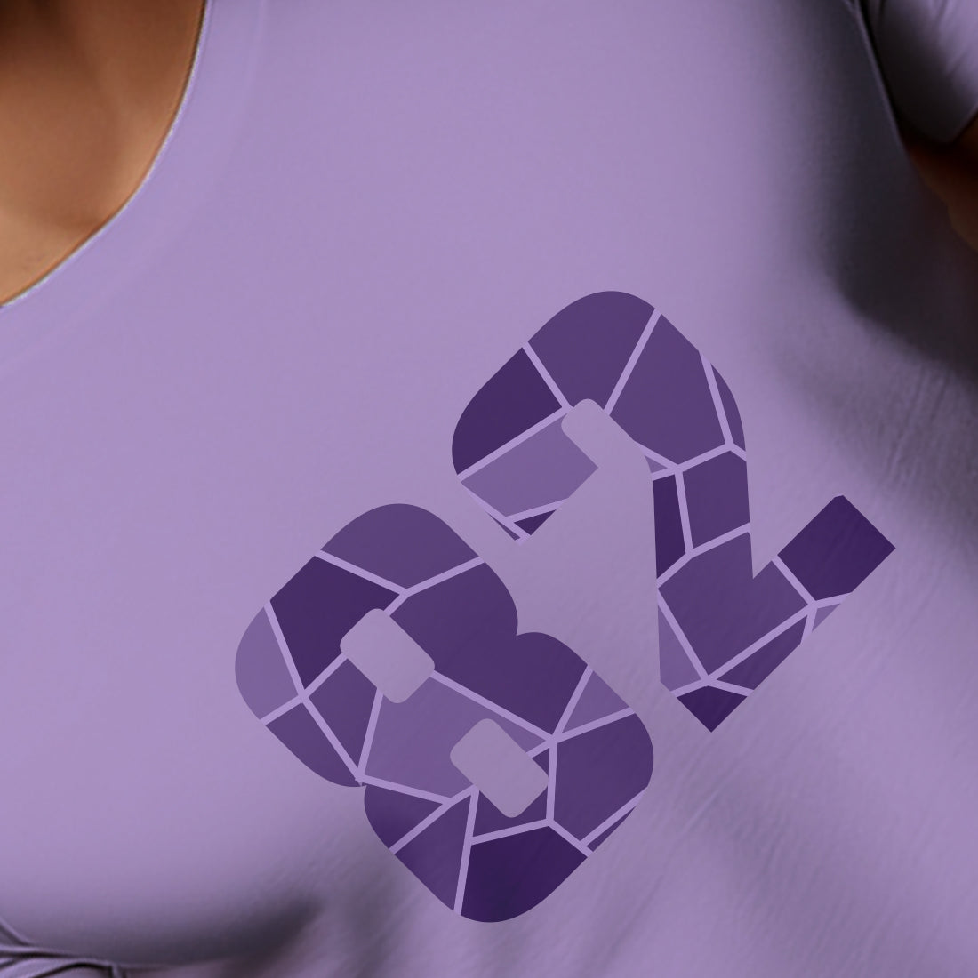 82 Number Unisex T-Shirt (Iris Lavender)