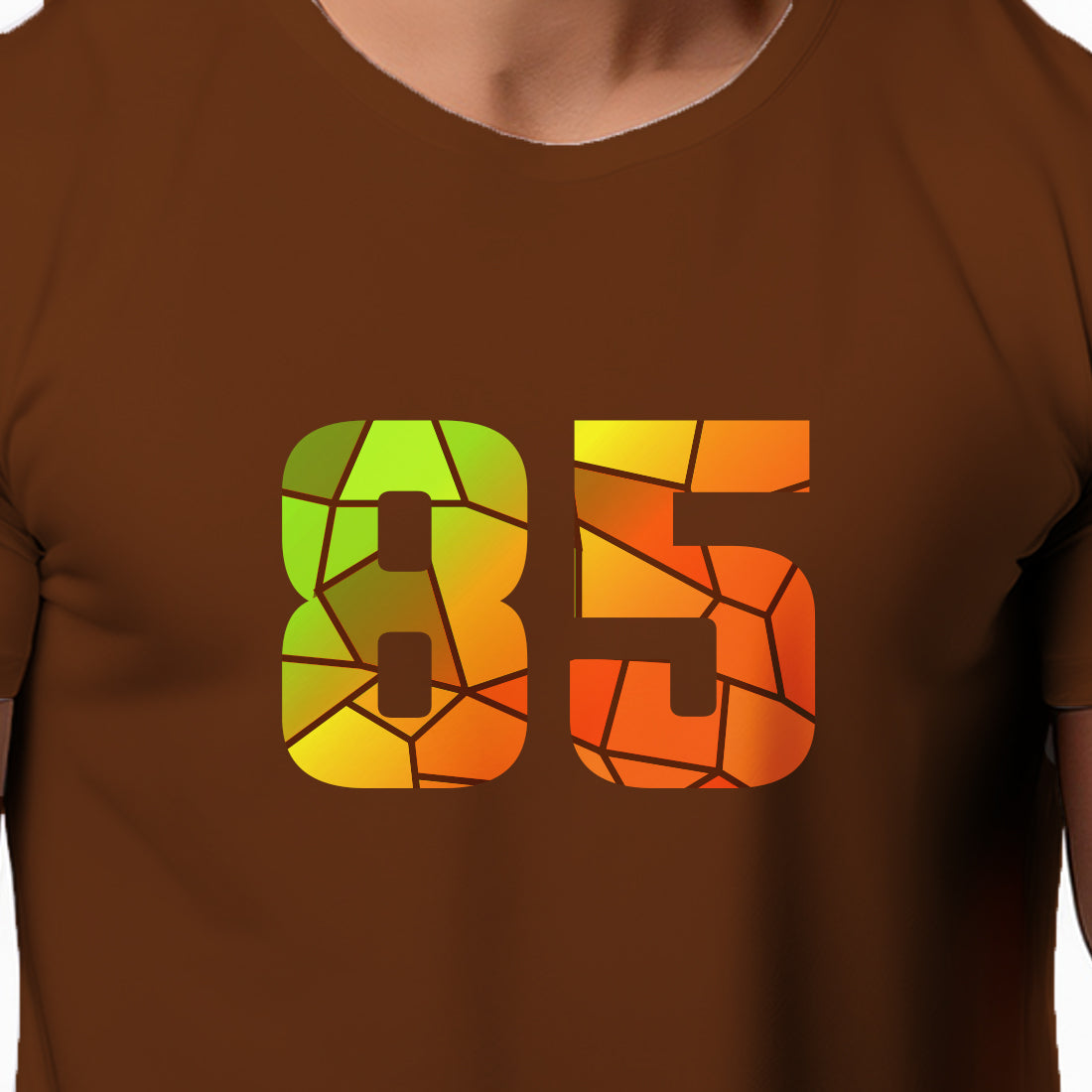 85 Number Unisex T-Shirt (Brown)