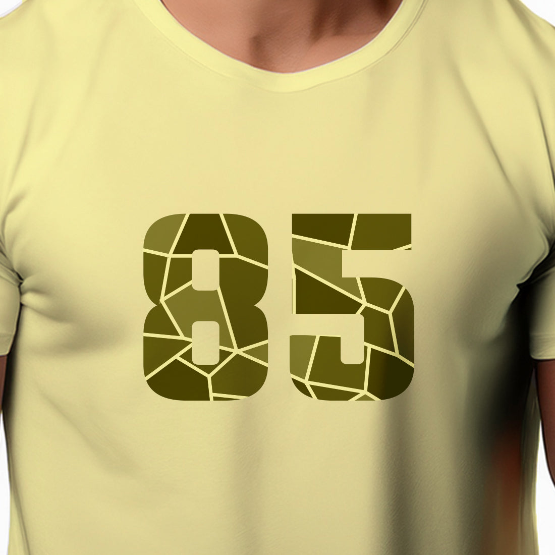 85 Number Unisex T-Shirt (Butter Yellow)