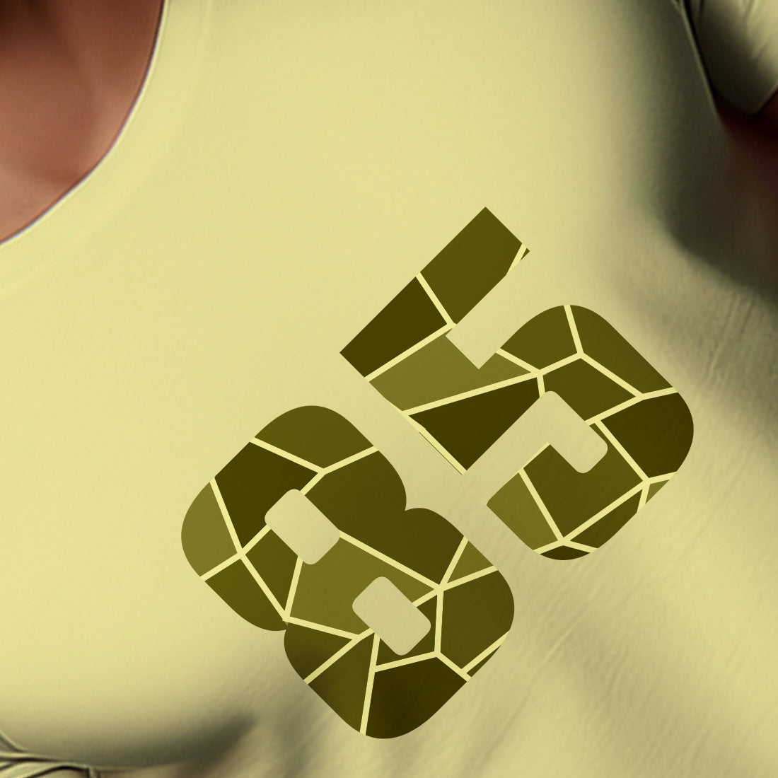 85 Number Unisex T-Shirt (Butter Yellow)