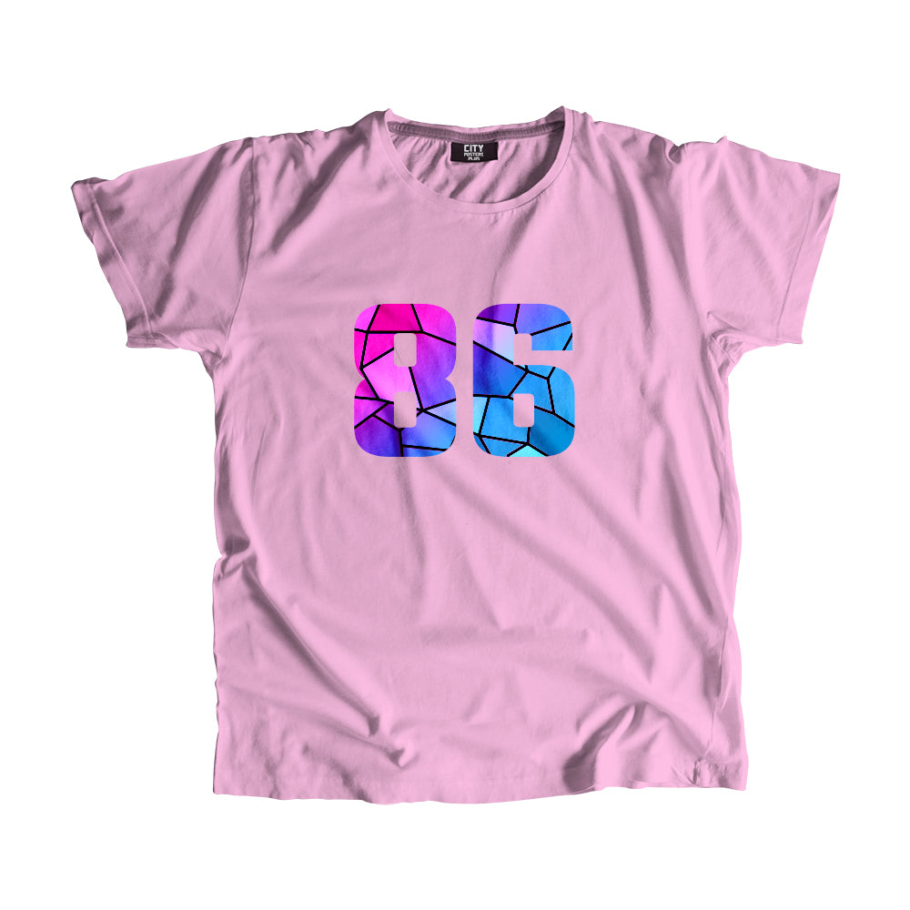 86 Number Unisex T-Shirt (Light Pink)
