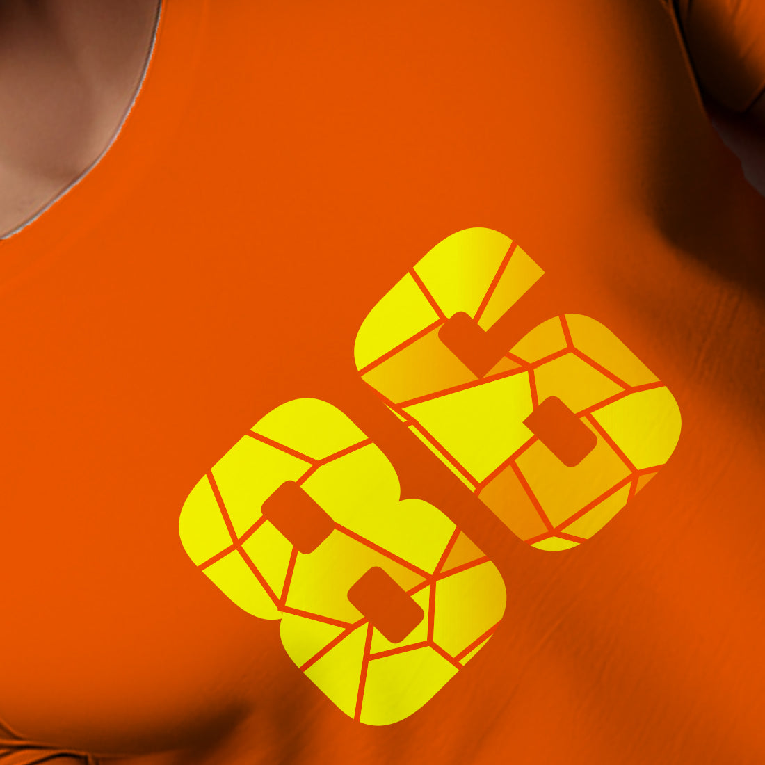 86 Number Unisex T-Shirt (Orange)