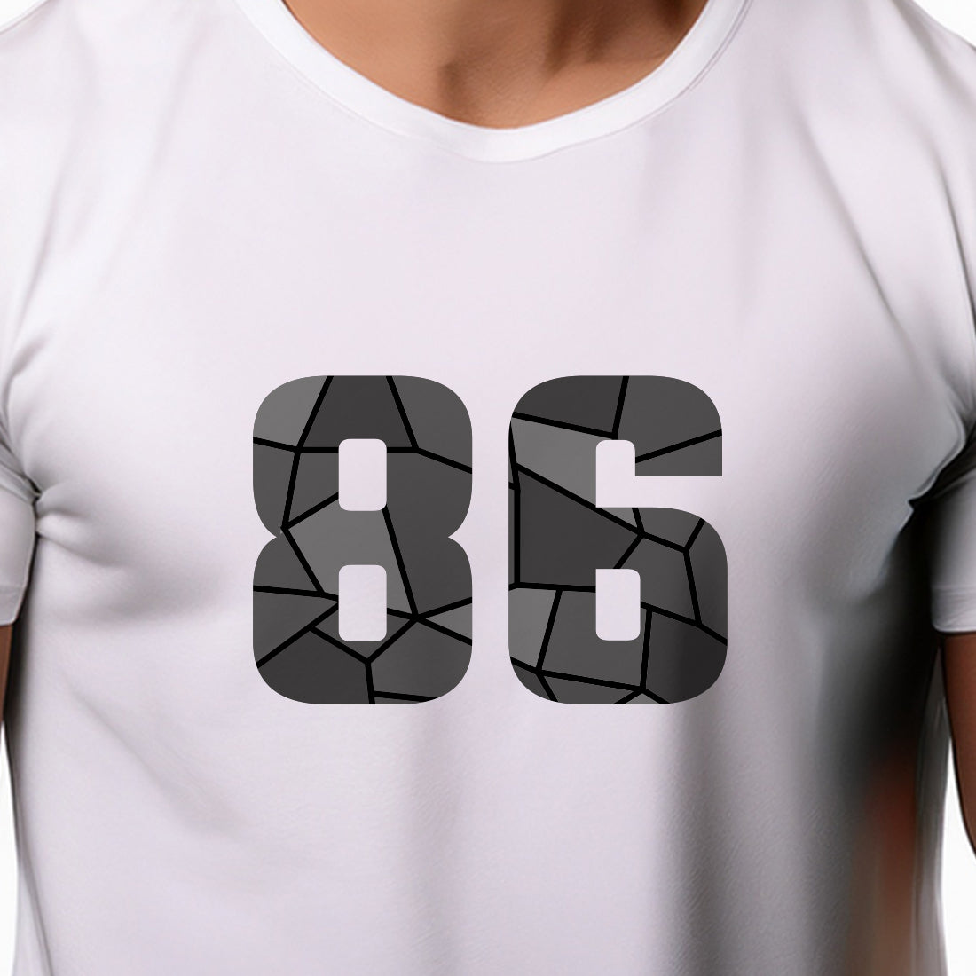 86 Number Unisex T-Shirt (White)