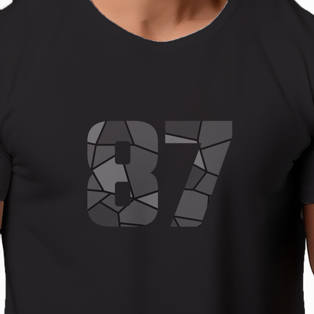 87 Number Unisex T-Shirt (Black)