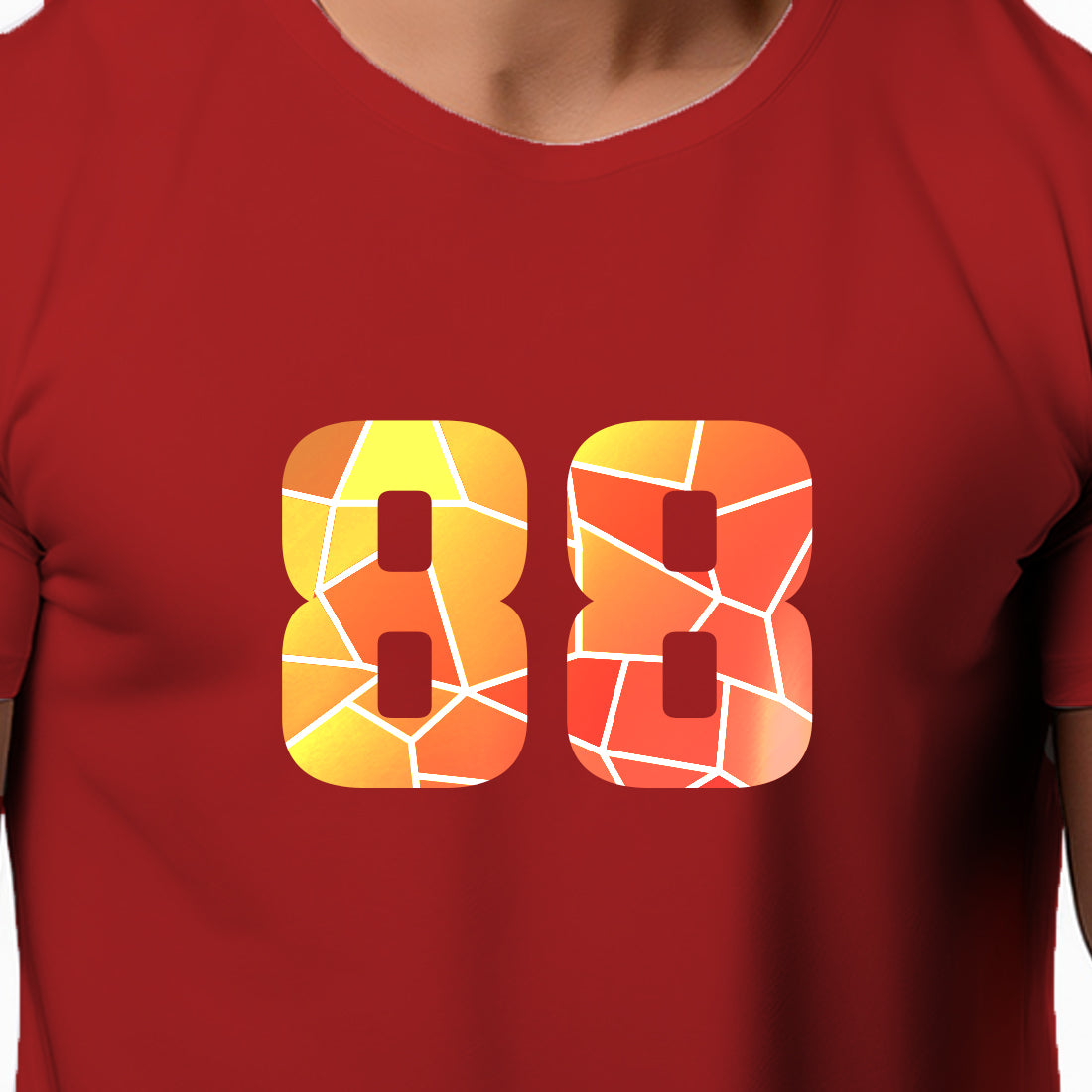 88 Number Unisex T-Shirt (Red)