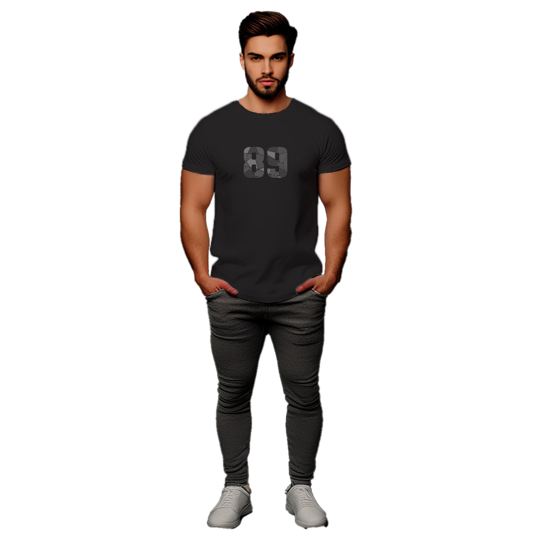 89 Number Unisex T-Shirt (Black)
