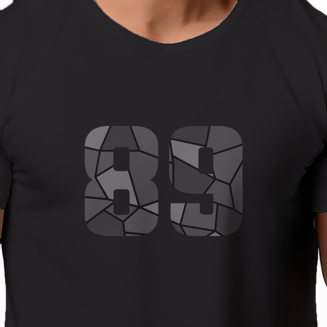 89 Number Unisex T-Shirt (Black)