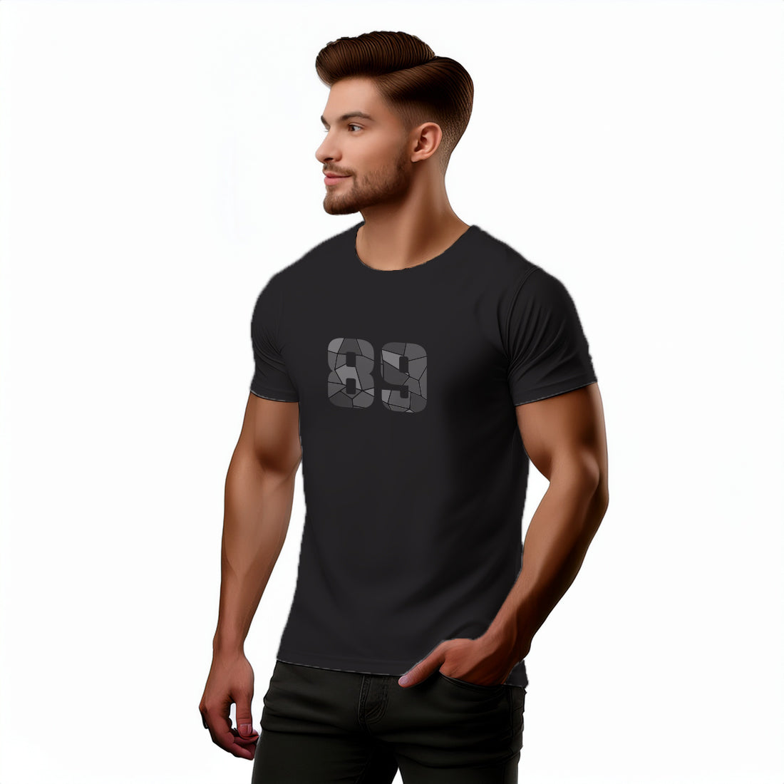 89 Number Unisex T-Shirt (Black)
