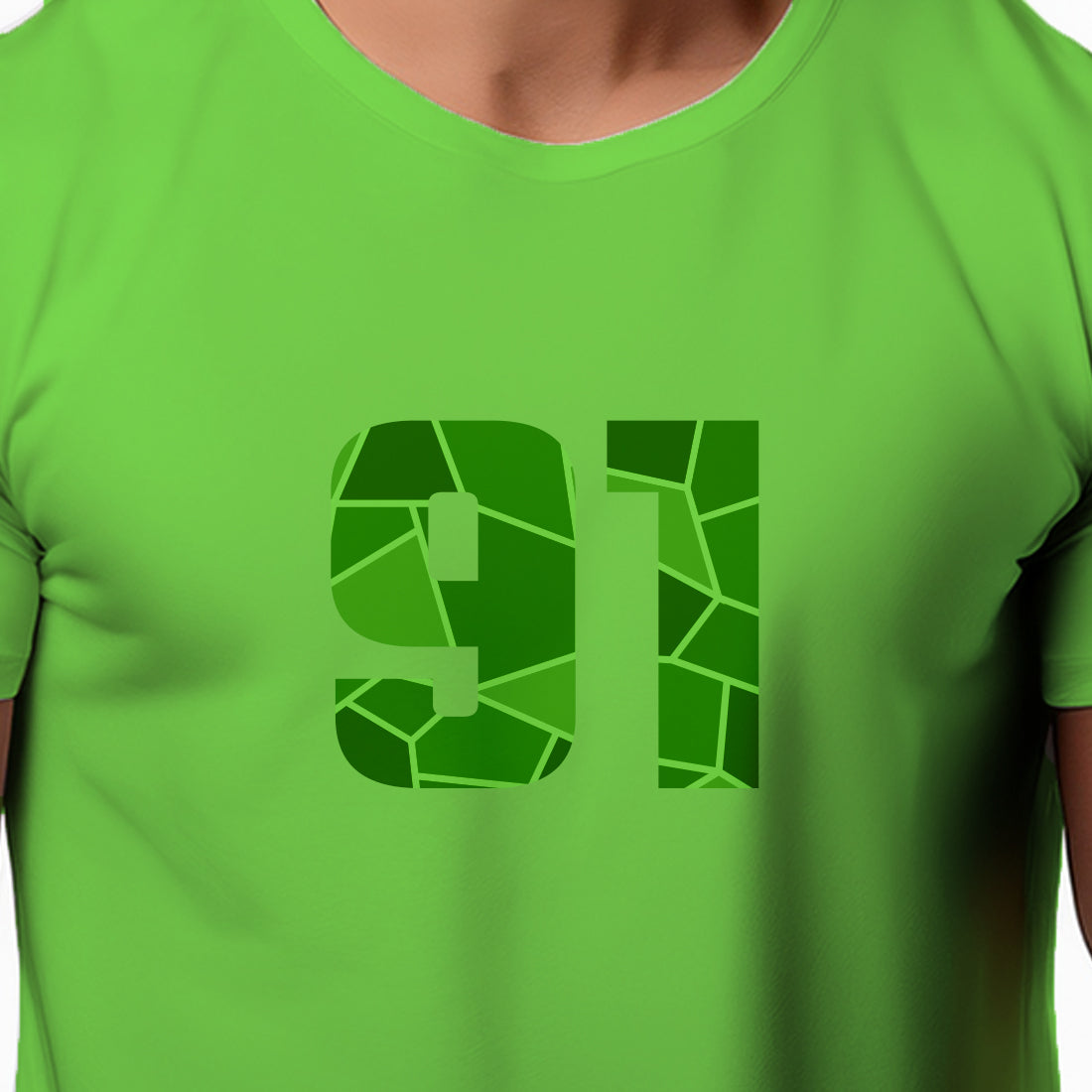 91 Number Unisex T-Shirt (Liril Green)