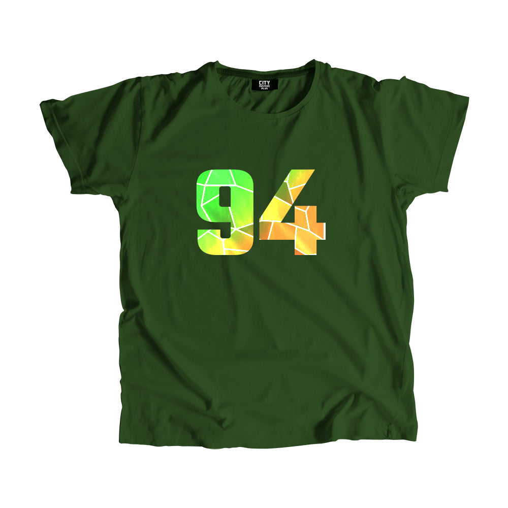 94 Number Unisex T-Shirt (Olive Green)