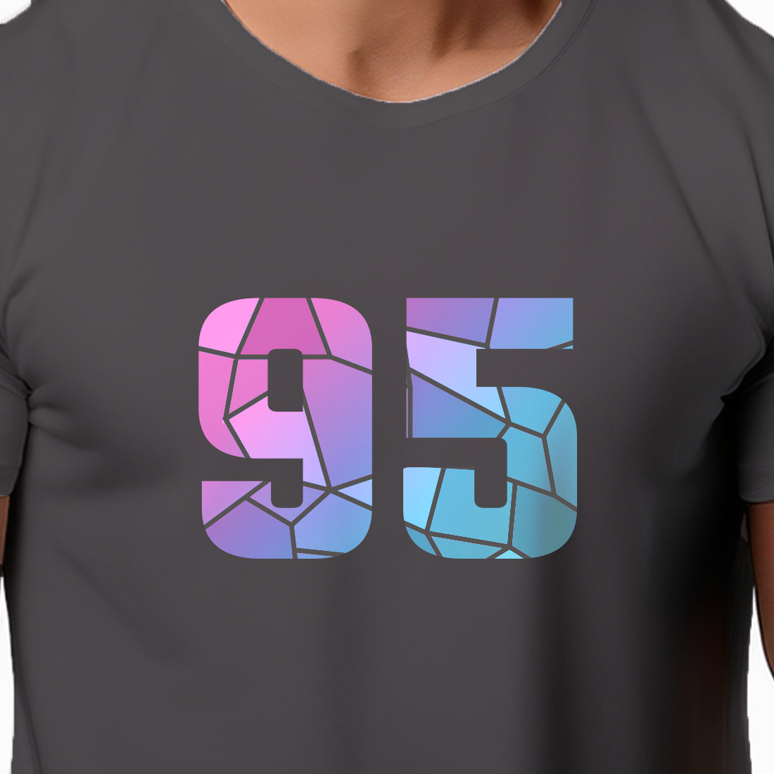95 Number Unisex T-Shirt (Charcoal Grey)