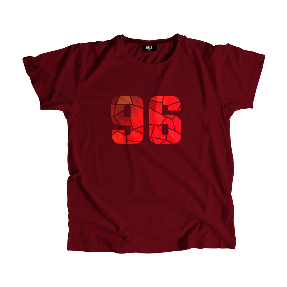 96 Number Unisex T-Shirt (Maroon)